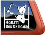 Yorkshire Terrier Agility Dog Window Decal