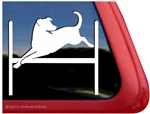 Labrador Retriever Agility Dog Window Decal