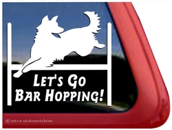 German Shepherd Agility Window Decal