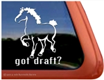 Belgian Draft Horse Trailer Window Decal