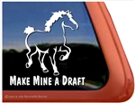 Belgian Draft Horse Trailer Window Decal