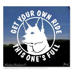 Swiss Shepherd Window Decal