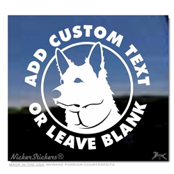Custom Swiss Shepherd Dog Car Truck RV Window Decal Sticker
