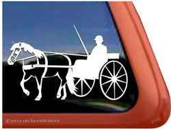 Haflinger Driving Vinyl Window Decal