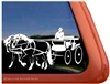 Haflinger Driving Vinyl Window Decal