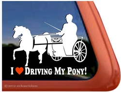 Shetland Pony Horse Trailer Window Decal