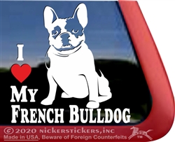 French Bulldog Window Decal