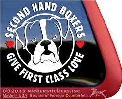 Boxer Dog Decal Sticker Car Auto Window iPad