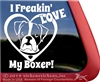 Boxer Dog Decal Sticker Car Auto Window iPad