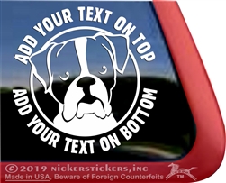 Boxer Dog Decal Sticker Car Auto Window iPad