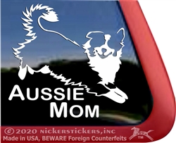 Aussie Mom Australian Shepherd Dog Car Truck RV Window Decal Sticker