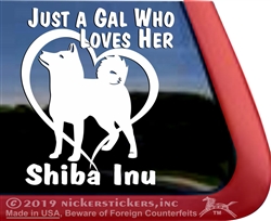 Shiba Inu Window Decal