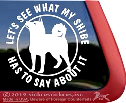 Shiba Inu Window Decal