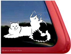 Pair of Kitties Window Decal