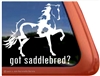 Saddlebred Pinto Horse Trailer Window Decal