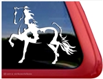 Saddlebred Horse Trailer Window Decal