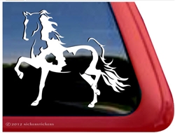 Saddlebred Horse Trailer Window Decal