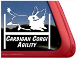 Corgi Agility Dog Window Decal