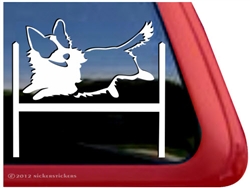 Corgi Agility Dog Window Decal