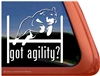 Rottweiler Agility Dog Window Decal