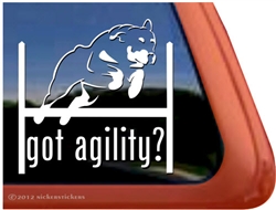 Rottweiler Agility Dog Window Decal