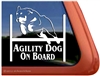 Rottweiler Agility Dog Window Decal