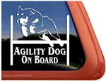Rottweiler Agility Dog Window Decal