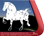 Sugarbush Appaloosa Draft Horse Trailer Window Decal