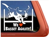 Basset Hound Agility Dog Window Decal