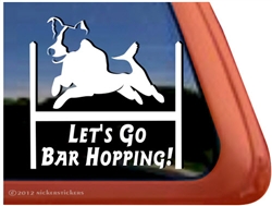 Jack Russell Terrier Agility Dog Window Decal