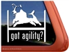 Jack Russell Terrier Agility Dog Window Decal