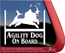 Jack Russell Terrier Agility Dog Window Decal