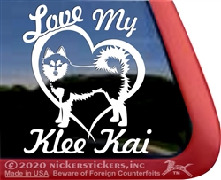 Alaskan Klee Kai Window Decal