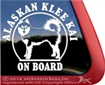 Alaskan Klee Kai Window Decal