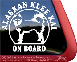 Alaskan Klee Kai Window Decal