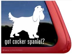 Cocker Spaniel Window Decal