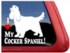 Cocker Spaniel Window Decal