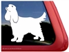 Long Tail Cocker Spaniel Window Decal