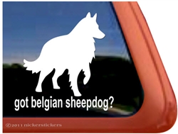 Belgian Sheepdog Window Decal