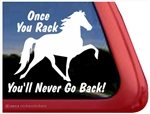 Racking Horse Trailer Window Decal