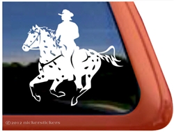 Custom Leopard Appaloosa Horse Trailer Window Decal