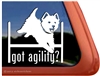West Highland White Terrier Agility Dog Car Window iPad Decal Sticker