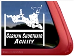 German Shorthaired Pointer Agility Window Decal