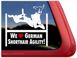 German Shorthaired Pointer Agility Window Decal