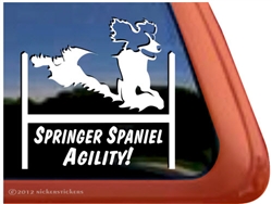 Springer Spaniel Agility Dog Window Decal