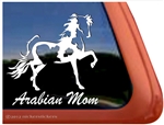Arabian Pinto Horse Trailer Window Decal