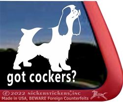 Cocker Spaniel Window Decal