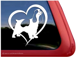 Parti Cocker Spaniel Window Decal