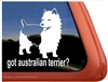 Australian Terrier Window Decal