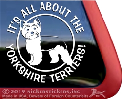 Yorkie Window Decal